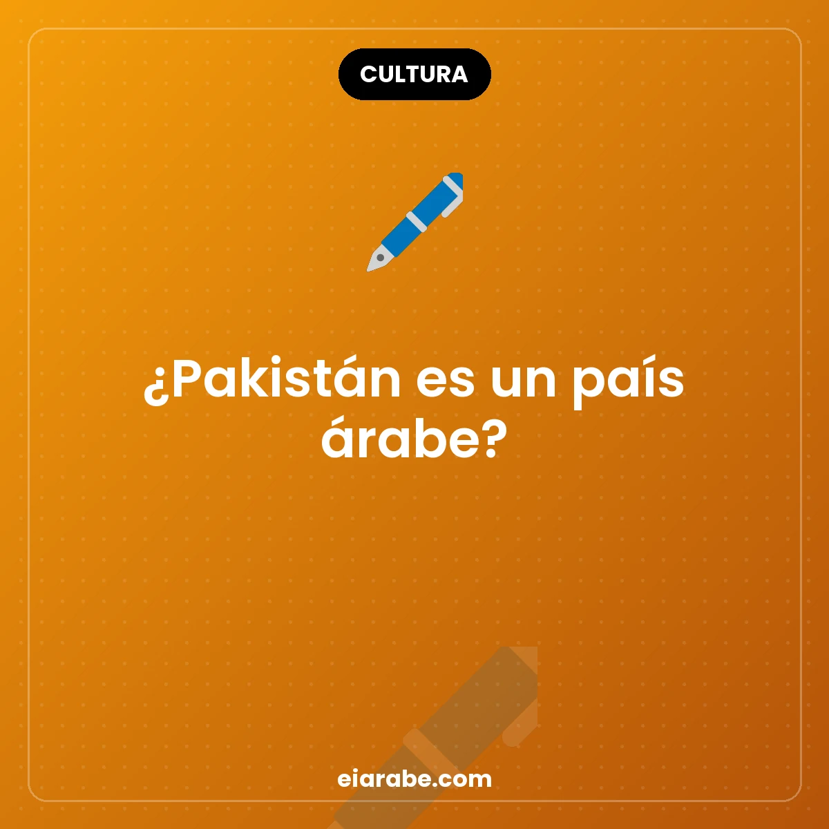 ¿Pakistán es un país árabe? — Escuela Internacional de Árabe