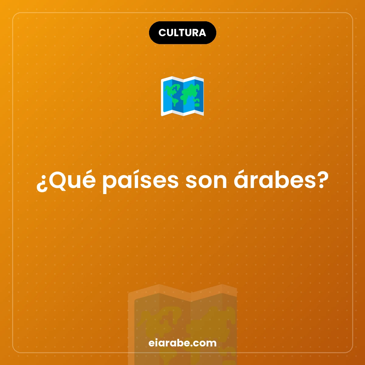 ¿Qué países son árabes? — Escuela Internacional de Árabe